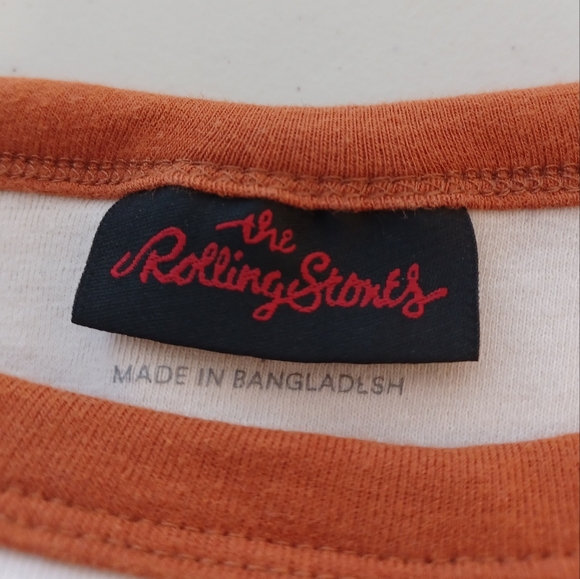 Cotton On Boho Cropped Graphic Rolling Stones T-shirt - Picture 12 of 14